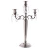 Candle Holder 3 Branches 55 cm Tall, Nickel view 4