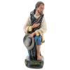 Holyart Kneeling Farmer with hat in Plaster, for 40 cm Arte Barsanti Nativity view 1