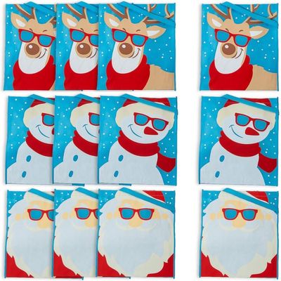 Fun Express Cool Christmas Charachter Totes - Apparel Accessories - 12 Pieces