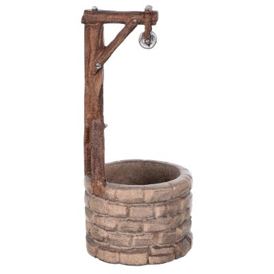 Holyart Miniature Water Well in Painted Valgardena Wood, 9 cm Rainell Nativity