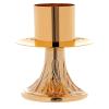 Holyart Short Candlestick in 24-Karat Gold Plated Brass view 2