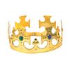 Fun Express Gold Jeweled Crowns - Apparel Accessories - 12 Pieces view 1