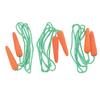 Easter Carrot Jump Ropes - Toys - 12 Pieces view 1