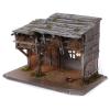 Holyart Nativity Stable, Luhe Model in Wood with Lights and fire, for 14-15 cm Nativity view 2