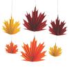 Fall Leaves Hanging Decorations - Party Decor - 6 Pieces view 1