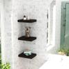 AquaTeak 12" Moa Mocha-Shield Teak Floating Wall Shelf view 2