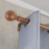 A&F Rod Dcor - Ball 1" Faux Wood Curtain Rod 120-170 inch - Chestnut view 1