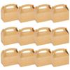 Fun Express KRAFT PAPER FAVOR GABLE BOX - Party Supplies - 12 Pieces view 1