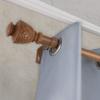 A&F Rod Dcor - Cambria 1" Faux Wood Curtain Rod 120-170 inch - Chestnut view 1