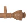 A&F Rod Dcor - Cambria 1" Faux Wood Curtain Rod 120-170 inch - Chestnut view 2