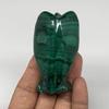 WatanGems 136g, 2.6"x1.5"x1.1" Hand Carved Natural Solid Malachite Angel Figurines from Congo, B7297 view 4