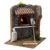 Holyart Corner Brick Oven Figurine with LED Flame, 15x15x15 cm 10-12 cm Nativity view 3