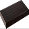 AquaTeak 18" Moa Mocha-Shield Teak Floating Wall Shelf view 1