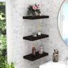 AquaTeak 18" Moa Mocha-Shield Teak Floating Wall Shelf view 2