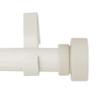 A&F Rod Dcor - Fez 1" Faux Wood Curtain Rod 120-170 inch - Pearl White view 2