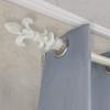A&F Rod Dcor - Arrowhead 1" Faux Wood Curtain Rod 120-170 inch - Pearl White view 1