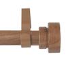 A&F Rod Dcor - Fez 1" Faux Wood Curtain Rod 120-170 inch - Chestnut view 2