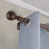 A&F Rod Dcor - Ball 1" Faux Wood Curtain Rod 120-170 inch - Dark Walnut view 1