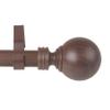 A&F Rod Dcor - Ball 1" Faux Wood Curtain Rod 120-170 inch - Dark Walnut view 2