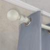 A&F Rod Dcor - Ball 1" Faux Wood Curtain Rod 120-170 inch - Pearl White view 1