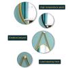 60CM Diameter Round Wall Mirror with Hanging Rope Metal Framed HD Bathroom Mirror with Complete Kit for Vanity, Bedroom(Gold) view 4