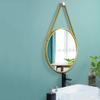 19.7'' Round Hanging Mirror with Chain Metal Circular Wall Mirrors Easy-to-Hang for Bathroom Living Room Hallway Home Decor view 3