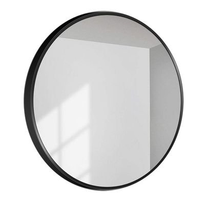 20"/28" Modern Large Round Mirror, Bathroom Mirror, Wall Mirror, Black Aluminum Alloy Frame, Round Metal Mirror, Home Decoration, Used in Bathroom, Living Room, Entrance