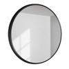 20"/28" Modern Large Round Mirror, Bathroom Mirror, Wall Mirror, Black Aluminum Alloy Frame, Round Metal Mirror, Home Decoration, Used in Bathroom, Living Room, Entrance view 1
