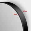 20"/28" Modern Large Round Mirror, Bathroom Mirror, Wall Mirror, Black Aluminum Alloy Frame, Round Metal Mirror, Home Decoration, Used in Bathroom, Living Room, Entrance view 3