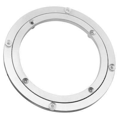 Aluminium Alloy Turntable Bearing, Heavy Duty Swivel Turntable Lazy Susan Rotating Bearing Turntable Round Dining Table Smooth Swivel Plate Hardware, 8"