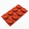 8 cavities oval doughnut shape silicone mold soap moldes chocolate tools fondant molds biscuit mould DIY bakery view 1