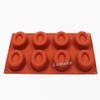8 cavities oval doughnut shape silicone mold soap moldes chocolate tools fondant molds biscuit mould DIY bakery view 3
