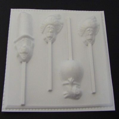 Cat Hat Thing 1 2 Goldfish Hard Candy Lollipop Mold