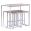 Dining Table Includes 4 Chairs,Computer Gaming Desk, Modern Writing Desk, Simple Computer Study Gaming Table, Industrial Office Desk, Sturdy Laptop Table for Home Office (Oak White) view 1
