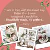 2 Tiered Tray Wooden Serving Stand by Felt Creative Home Goods. Small Shabby Chic Beaded Tray for Home Decor Display Farmhouse Country Decoration Kitchen or Dining. Includes 3 Custom Handles (White) view 4