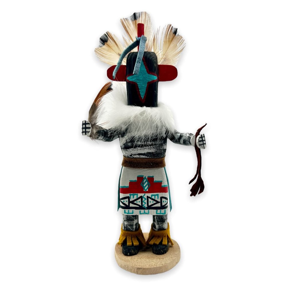 7 Inch Authentic Chasing Star Figure, Genuine Navajo Native American Tribe Handmade in New Mexico, Artist Signed, Natural Materials, Southwestern Collectible Figurine