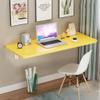 Wall Mounted Drop-Leaf Table - Folding Wall Table - Computer Kitchen Dining Desk, Bright Piano Paint with Brackets view 2
