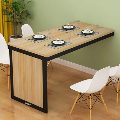 Wall Desk Wall Mounted Folding Table, Space Saver Fold Out Kitchen Dining Desk, Computer Table, Invisible Wall Table, Home Office Workbench Bar Desk