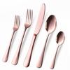 Copper/Rose Gold Silverware Set, OGORI 40-Piece Stainless Steel Flatware Set, Kitchen Utensil Set Service for 8, Mirror Polished Tableware Cutlery Set for Home and Restaurant, Dishwasher Safe view 1