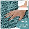 Yimobra Long Bathroom Rugs Non Slip Washable 44x24 Inch - Ultra Soft Absorbent Chenille Bath Mat, Quick Dry Shaggy Floor Carpet for Tub Shower, Teal Blue Home Decor Accessories view 4