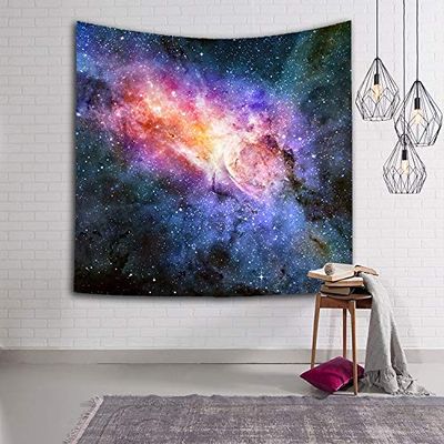 3D Digital Painting Sky Swirling Tapestry Wall Hanging Carpet Beach Towel Multi-Function Tapestry Home Psychedelic, Size: 229 x 150cm (Color : Color1)