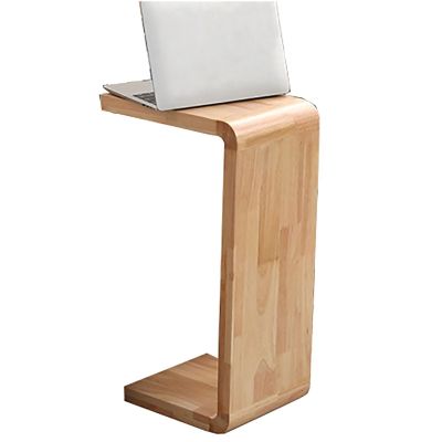 Computer Desk Coffee Table Solid Wood C Type Corner Table Creative Bedside Table Sofa Side Tablefor Living Room, Bedroom, Balcony 35cm/13.8in X 62cm/24.4in (Color : B)