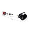 Gas Powered Sweeper Broom, Walk Behind Artificial Turf Sweeper Machine 2.3HP 2 Stroke 52cc Handheld Air Cooled EPA Snow Sweeper Cleaner for Artificial Grass Lawn Driveway view 4