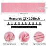 10 Packs 12 x 108 inches Pink Sequin Table Runner, Glitter Pink Table Runner for Wedding Birthday Bachelorette Holiday Party Supplies Decorations Bridal Shower Baby Shower view 3