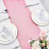 10 Packs 12 x 108 inches Pink Sequin Table Runner, Glitter Pink Table Runner for Wedding Birthday Bachelorette Holiday Party Supplies Decorations Bridal Shower Baby Shower view 4