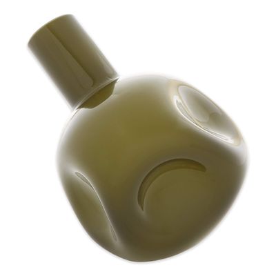 Accent Plus Hunter Green Abstract Vase 5.25x6x6