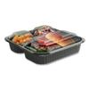Anchor Packaging 2-Piece/3-Compartment Microwave Container Cl/BK (4118523) view 1