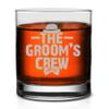 Veracco The Grooms Crew Whiskey Glass FunnyGift For Someone Who Loves Drinking Bachelor Party Favors (Clear, Glass) view 1