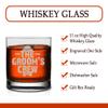 Veracco The Grooms Crew Whiskey Glass FunnyGift For Someone Who Loves Drinking Bachelor Party Favors (Clear, Glass) view 3