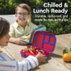 Bentgo Chill Kids Leak-Proof Lunch Box - 4-Compartment Bento Box with Built-In Ice Pack, 3.3 Cup Capacity, PFAS & BPA-Free, Microwave & Dishwasher Safe, Ideal Size for Ages 3 to 7 (Red/Royal) view 4